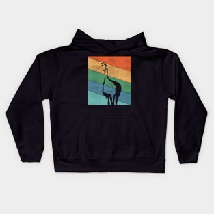 Cute Alpaca retro Llama vintage Kids Hoodie